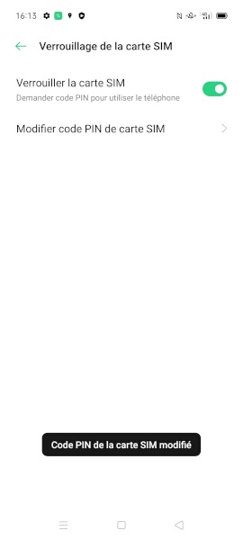 Changer votre code PIN de son OPPO A54